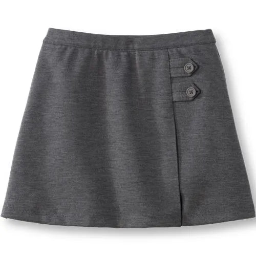 School Uniform Girls Ponte A Line Skort Above the Knee