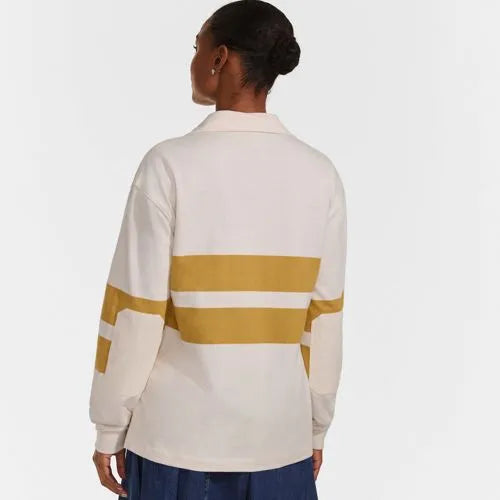 Men's Long Sleeve Rugged Rugby Embroidered Polo
