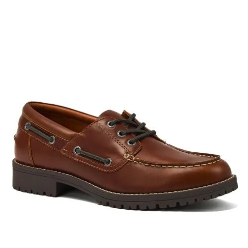 Men's Seaport Leather Lace Up Boat Shoes