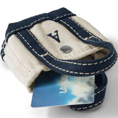 Pre-Monogrammed Letter A Micro Canvas Tote