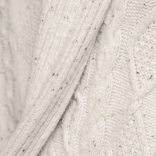 Men's Long Sleeve Cotton Blend Cable Shawl Cardigan