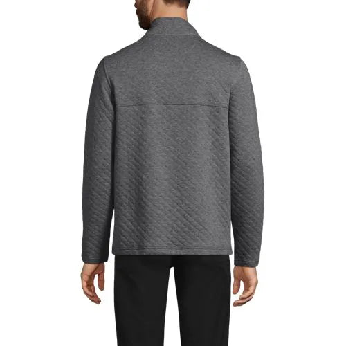 Unisex Quilted Snapneck Pullover
