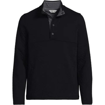Unisex Quilted Snapneck Pullover