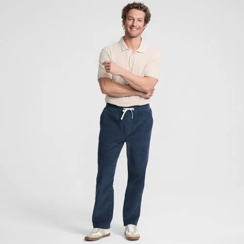 Men's Coastal Corduroy Pull On Deck Pant