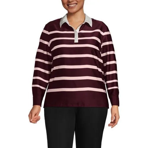 Women's Charmeuse Long Sleeve Contrast Collar Blouse