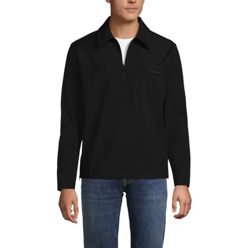 Unisex Soft Shell Collared Half Zip Pullover Top