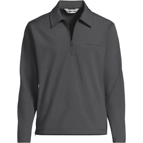 School Uniform Unisex Soft Shell Collared Half Zip Pullover Top