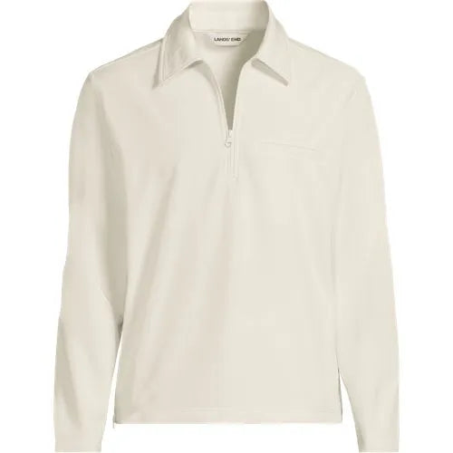 Unisex Soft Shell Collared Half Zip Pullover Top