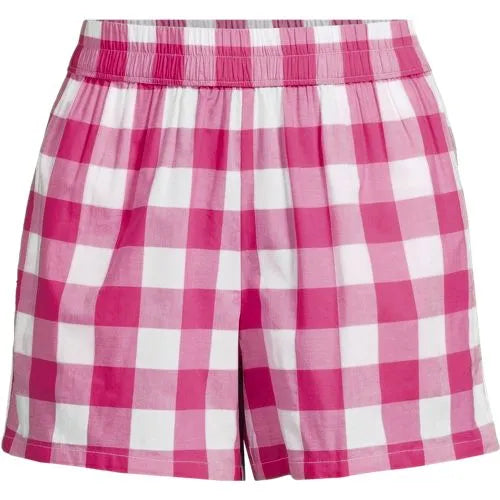 Women's Poplin Sleep Boxer Shorts