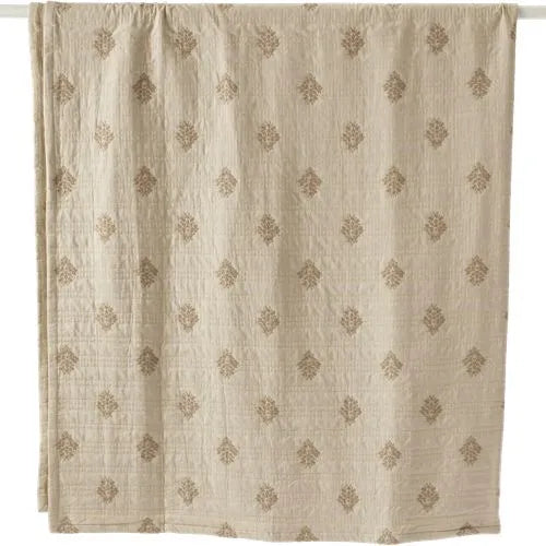 Embroidered Matelasse Bed Coverlet