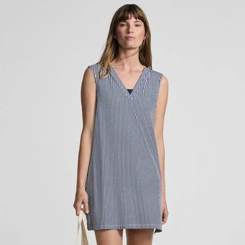 Women's SunShade UPF 50 Quickdry Sleeveless Mini Swim Cover-Up Dress