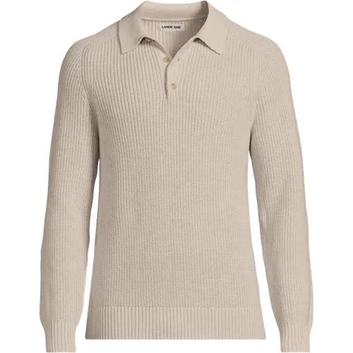 Men's Long Sleeve Drifter Polo Sweater