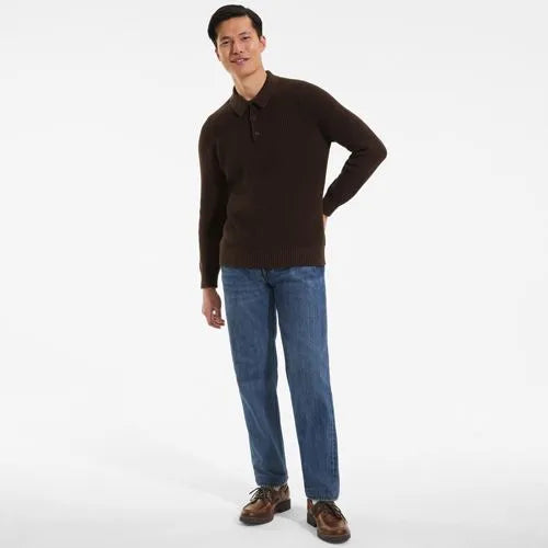 Men's Long Sleeve Drifter Polo Sweater