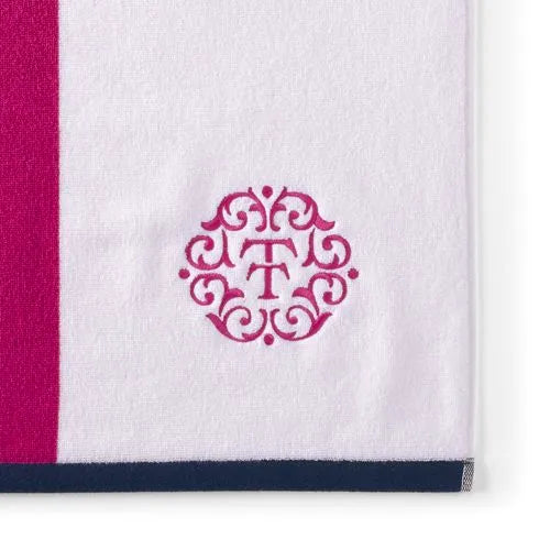 LE x T and T Twin Stripe Beach Towel