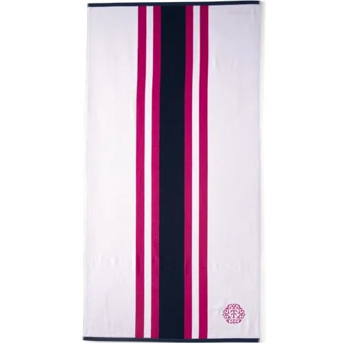 LE x T and T Twin Stripe Beach Towel