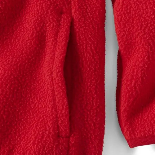 Unisex Snap Neck Fleece Pullover