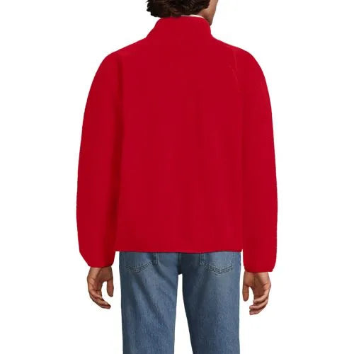 Unisex Snap Neck Fleece Pullover