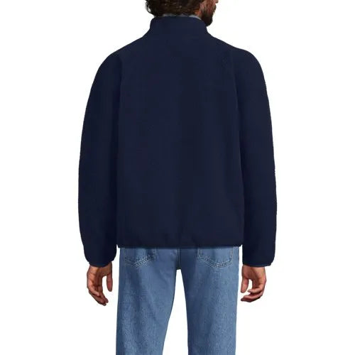Unisex Snap Neck Fleece Pullover