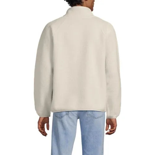 Unisex Snap Neck Fleece Pullover