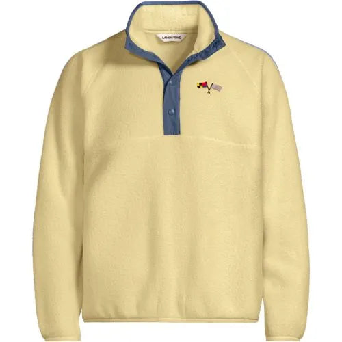 Unisex Snap Neck Fleece Pullover