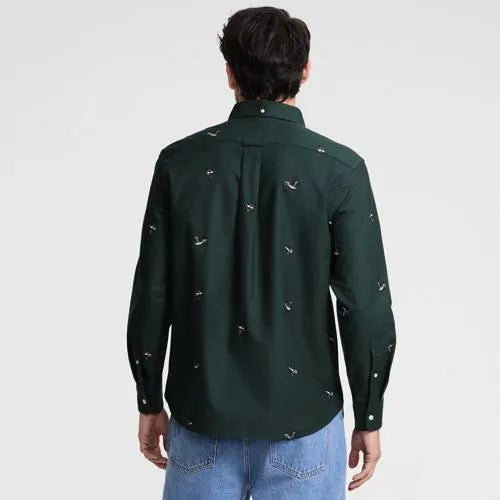 Men's Long Sleeve Sail Rigger Oxford Embroidered Shirt
