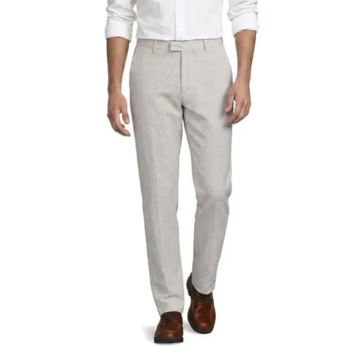 Men's Classic Fit Seersucker Polished Trouser