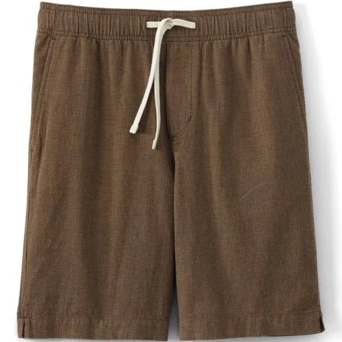 Men's 9" Linen Blend Pull On Deck Short