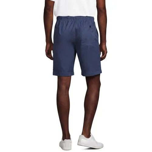 Men's 9" Lightweight Twill Pull On Deck Short