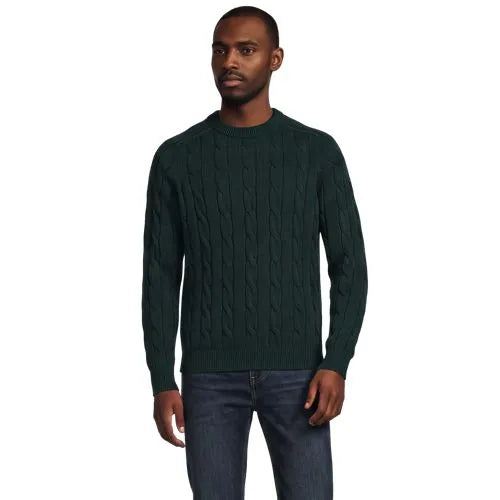 Men's Long Sleeve Drifter Cable Crewneck Sweater