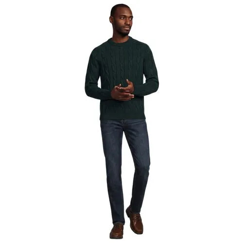 Men's Long Sleeve Drifter Cable Crewneck Sweater