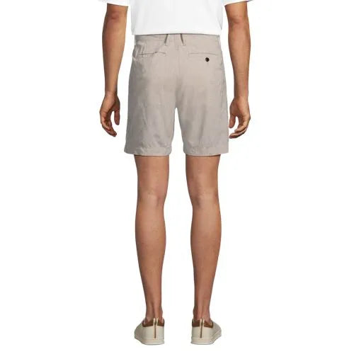 Men's 7" Classic Fit Linen Cotton Short