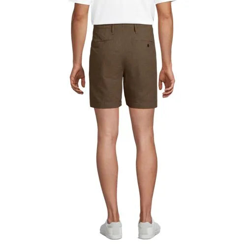 Men's 7" Classic Fit Linen Cotton Short