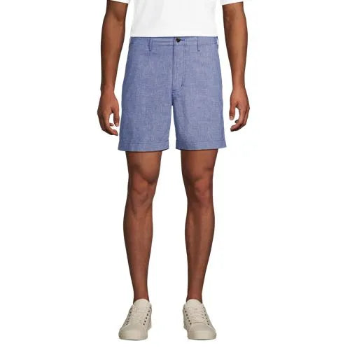 Men's 7" Classic Fit Linen Cotton Short