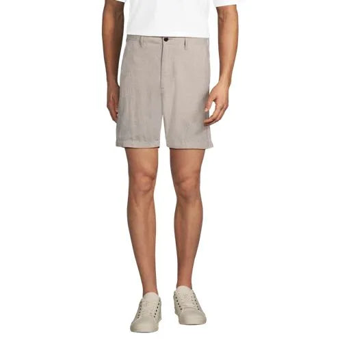 Men's 7" Classic Fit Linen Cotton Short