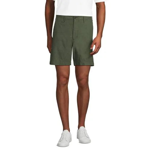Men's 7" Classic Fit Linen Cotton Short