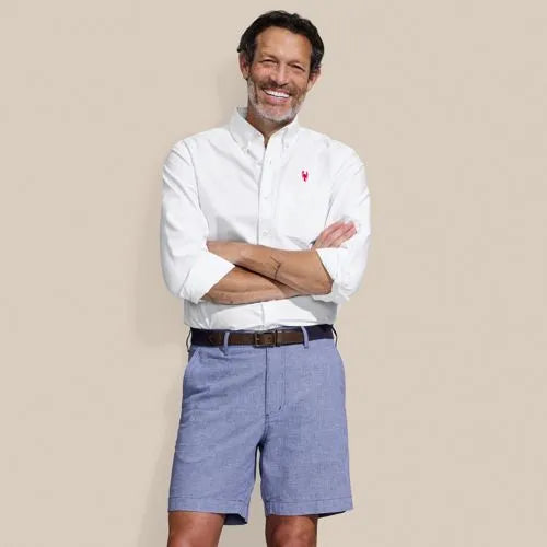 Men's 7" Classic Fit Linen Cotton Short