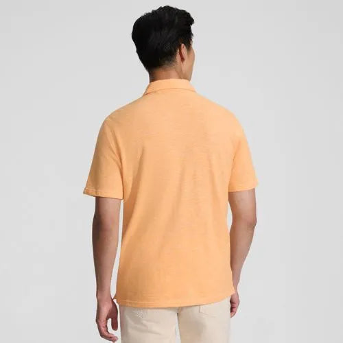 Men's Short Sleeve Cotton Linen Polo