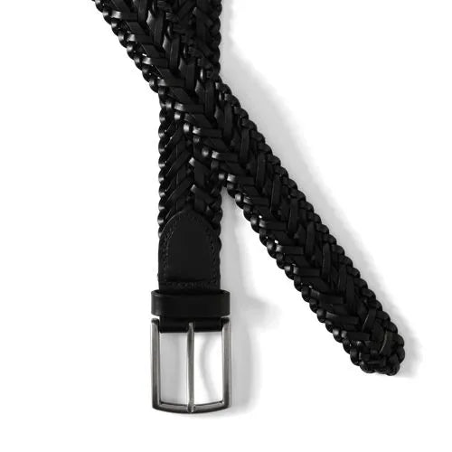Men's Leather Braid Belt