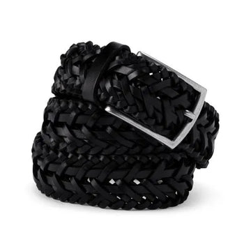 Men's Leather Braid Belt
