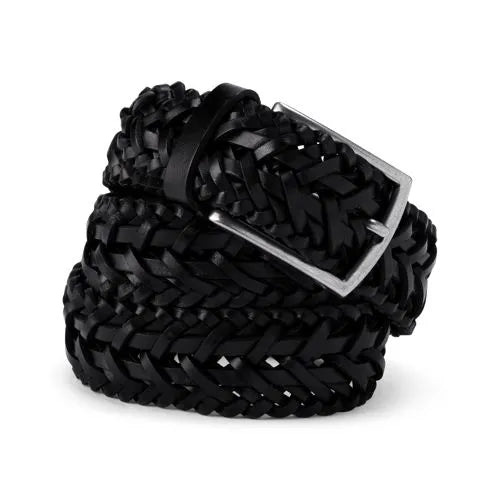 Men's Leather Braid Belt