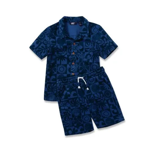 Boys Short Sleeve Terry Cover Up Set