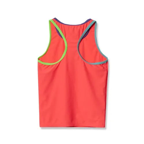 Girls Chlorine Resistant Racer Back Tankini Swim Top
