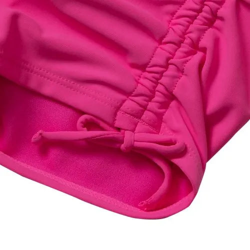 Girls Chlorine Resistant Ruched Swim Boyshort