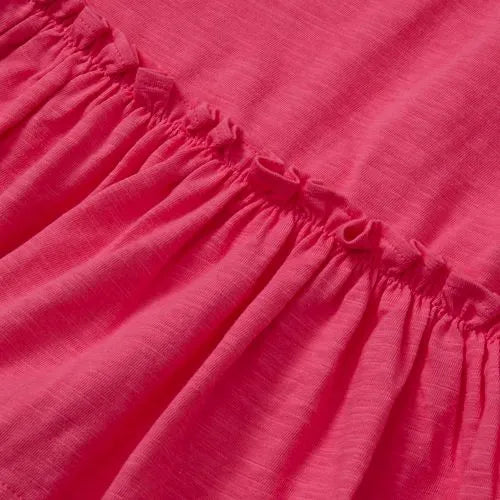 Girls Ruffle Asymmetrical Dress