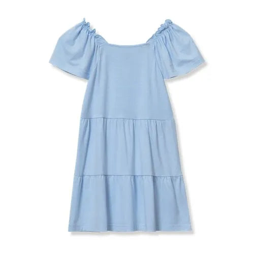 Girls Short Sleeve Tiered Tunic Top