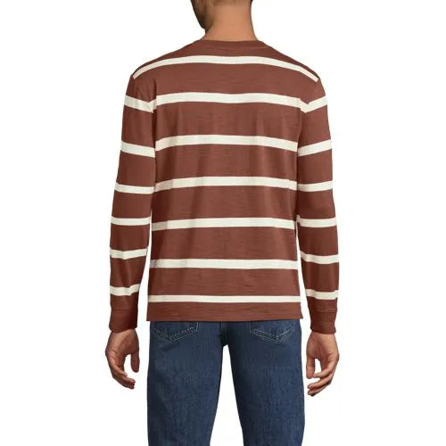 Men's Long Sleeve Slub Henley