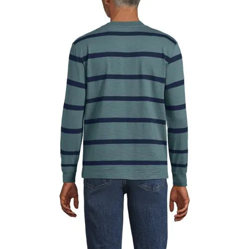 Men's Long Sleeve Slub Henley
