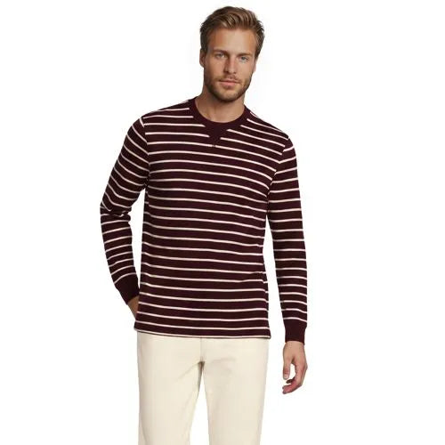 Men's Long Sleeve Slub Crew