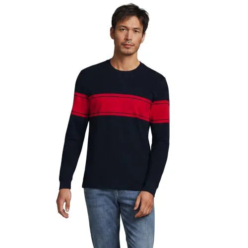 Men's Long Sleeve Slub Crew