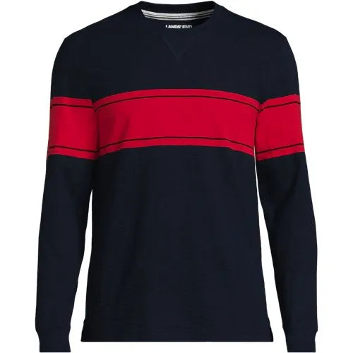 Men's Long Sleeve Slub Crew